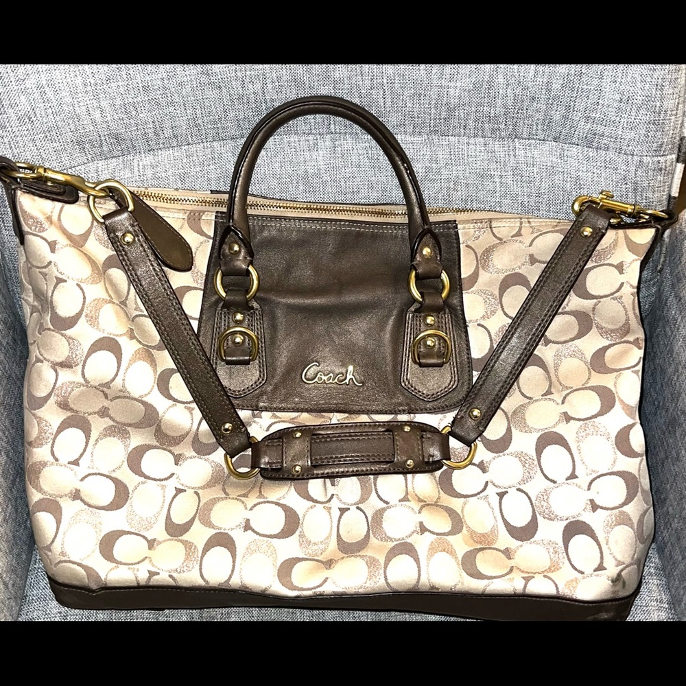 Brand New Authentic Coach Tote-Duffle Bag with Shoulder Strap